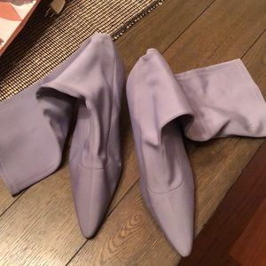 Bluish Grey Fabric boot by Rade Sz 11M never worn. Only tried on in store.